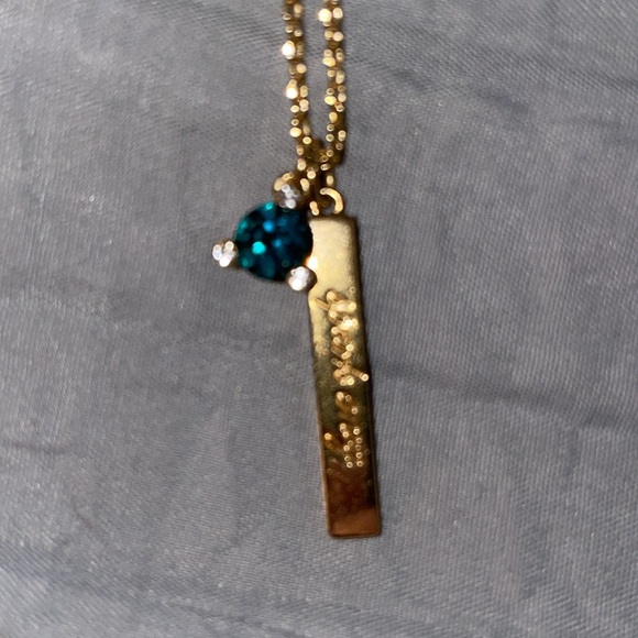 Euc Kate spade birthstone necklace (May) gold - Picture 2 of 2